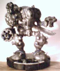 Blue steam golem with paint, magnet torso, and extra arms!